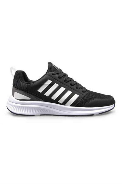 M.P. 231 1046 Light Sole Lace-Up Men's Sneakers Black White