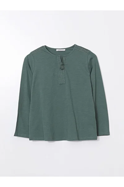 LC Waikiki Tie Collar Embroidered Women's Blouse
