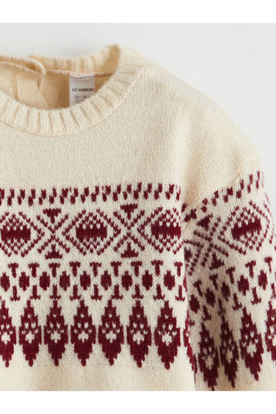 LC Waikiki LCW Kids Mädchen-Strickpullover mit Rundhalsausschnitt