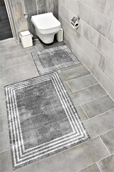 Bordo Halı Set de covorașe de baie decorative lavabile, cu absorbție de apă, ...