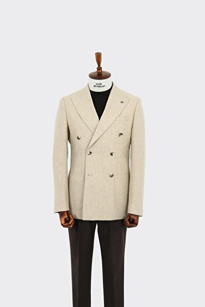 Kadir Büyükkaya Rahat Ve Nefes Alabilir Kruvaze Erkek Ceket-kaw5252w