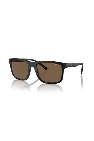 Armani Exchange Ax4145S - Men &Apos; S Sunglasses, Dark Brown, Frame, Matte Black