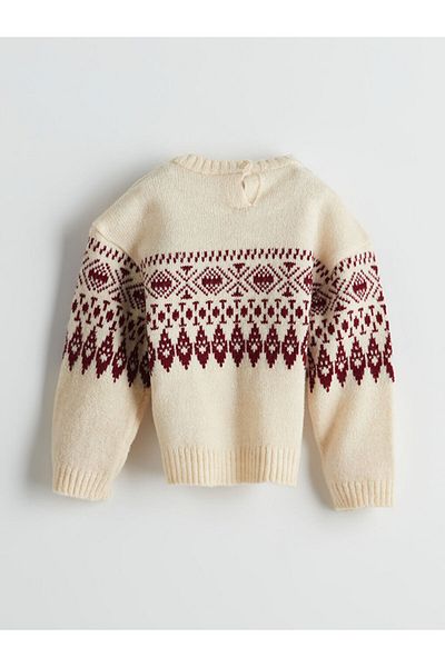 LC Waikiki LCW Kids Mädchen-Strickpullover mit Rundhalsausschnitt