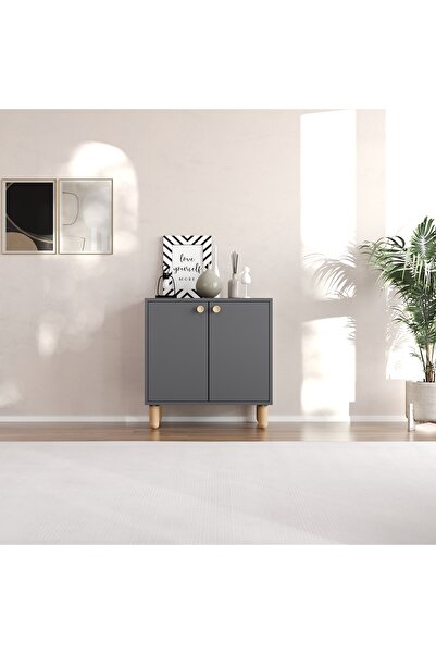 MERT SERT MOBİLYA Lina 72cm Çok Amaçlı Dolap, Kitaplık, Kiler,Erzak Dolabı,Ay...