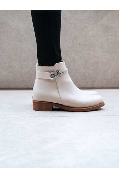 Munshoes Γυναικείες μπότες Carrie Beige Skin