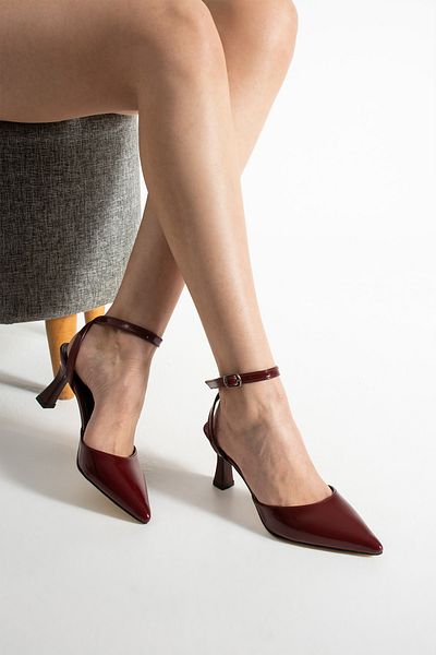 HVZ Exclusive Burgundy Women's Heeled Shoes (7.5cm)