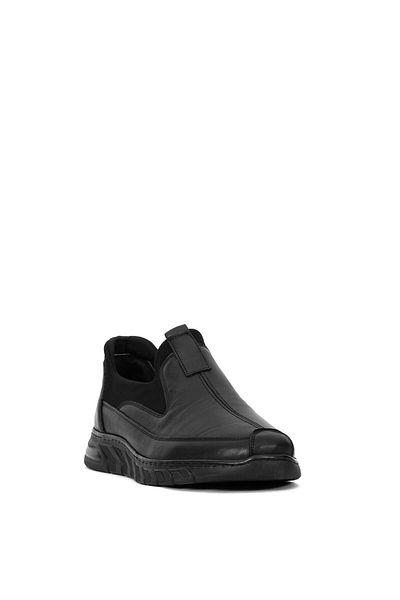 Ayakkabı Fuarı Men's Genuine Leather Elite Sltnd250 - Black Casual Shoes