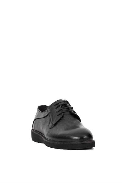 Ayakkabı Fuarı Ανδρικά Γνήσιο Δέρμα Elite MSB02C - Casual Μαύρα Παπούτσια