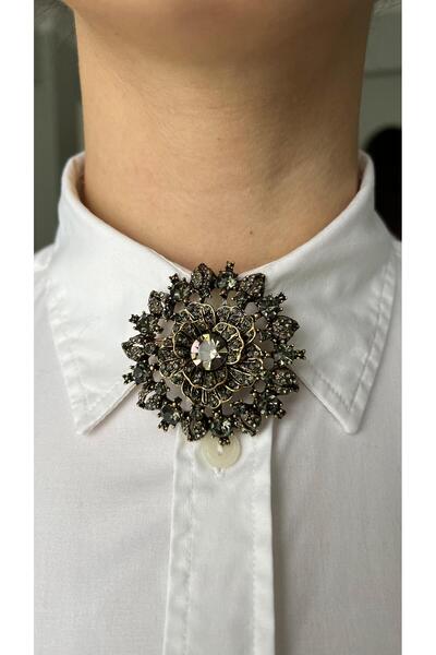 GizemCinar Kararmaz El Yapımı Gül Broş