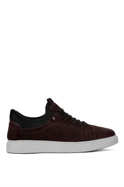 Ayakkabı Fuarı Elit GMZ818N Ανδρικά Γνήσια Δερμάτινα Ορθοπεδικά Παπούτσια Casual Καφέ