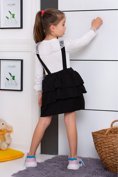 tunays shopping Badi Salopet Children's Dress with Collar Detail
