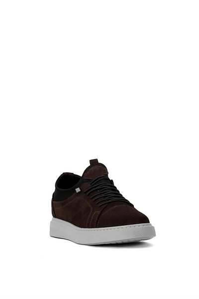 Ayakkabı Fuarı Elit GMZ818N Ανδρικά Γνήσια Δερμάτινα Ορθοπεδικά Παπούτσια Casual Καφέ