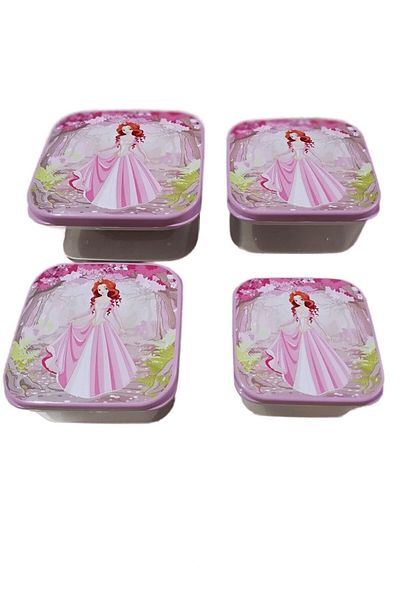 HOBBY LİFE Funbox Set of 4 Storage Containers - Princess