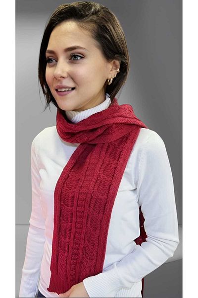 Uniquetrenders Tricotaj de damă eșarfă tricotată
