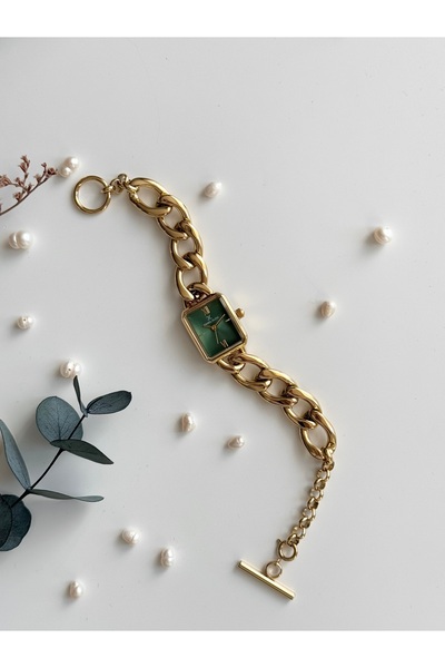 Daniel Klein Altın Renk Zincirli Kadın Kol Saati