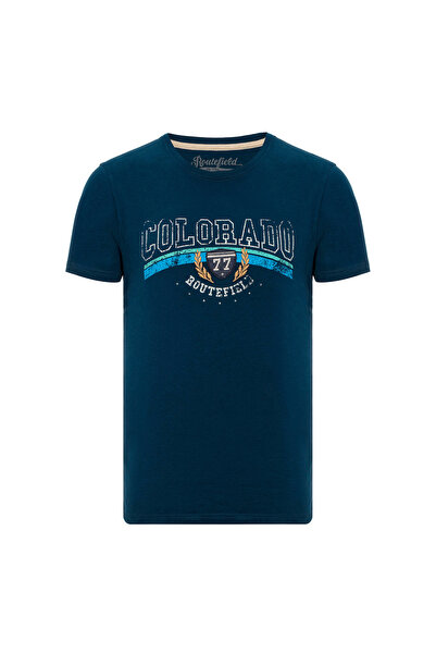 ROUTEFIELD تي شيرت رجالي Tagen أزرق داكن