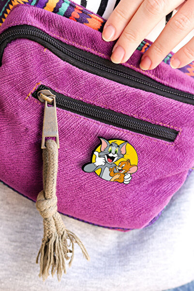 Rozzy Lab Tom ve Jerry  - Rozet - Broş - Yaka Çanta Aksesuar