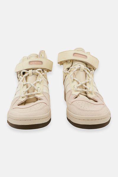 adidas Originals X Ivy Park Men Ivp Forum Mid Lace Up Shoes, Beige