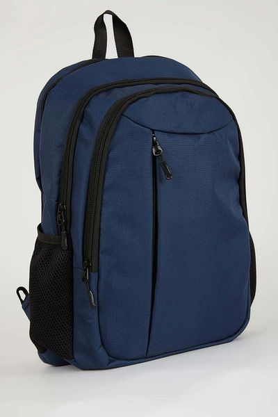 Bagorama Skool Unisex Υφασμάτινο Αδιάβροχο Καθημερινό και Σχολικό Σακίδιο - Navy Blue