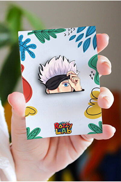 Rozzy Lab Gojo Anime Rozet - Pin - Rozet - Broş - Yaka Çanta Aksesuar
