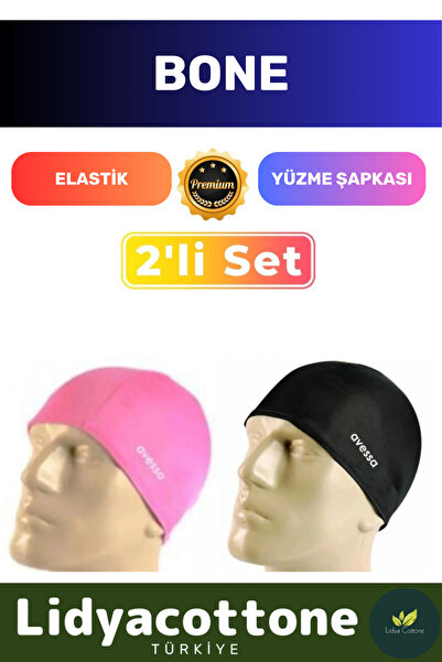 Lidyacottone Еластична плавальна шапочка Водонепроникна силіконова шапочка дл...