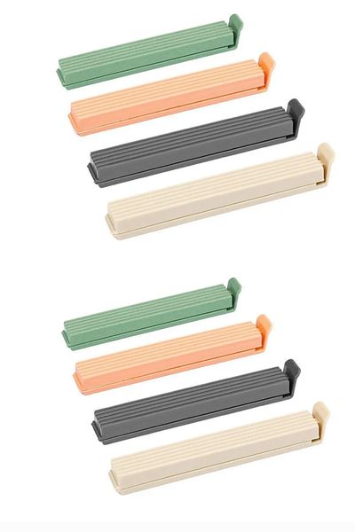 Eynel 8-Piece Multi-Colored Practical Bag, Package, Packaging, Bag, Bag Closing Plastic Clip, Lock, Latch