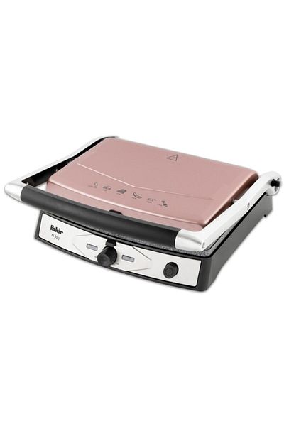 Fakir Gratar Electric N Joy, 2000 W, Placi Detasabile Antiaderente, Deschidere 180°, Termostat Reglabil