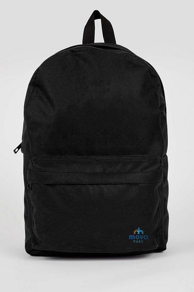 Bagorama Mova Unisex Υφασμάτινο 18l Basic Daily and School Backpack - Μαύρο