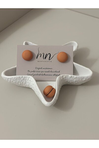 Merve Nayir 2'li Mat Turuncu Eşarp Mıknatısı Şal Mıknatısı Metal Kaplama Scar...