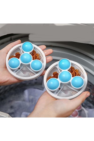 NEZADE STORE 2-Piece Napkin for Washing Machine - Dust - Pet Lint Collector Washable Lint Collector Mesh Apparatus