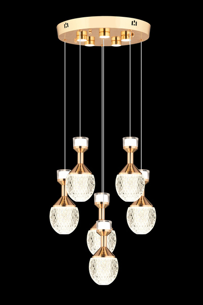 Capella Aydınlatma Harley Kumandalı 3 Renk Işık Özellikli Dimmerli Modern Kaplama Sarkıt Led Avize Salon Mutfak Avize