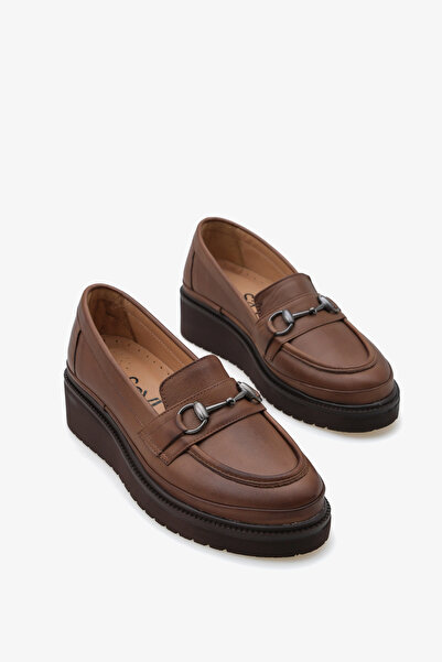 SAYL Шкіряні лофери з підкладкою на підборах з пряжкою для жінок на щодень