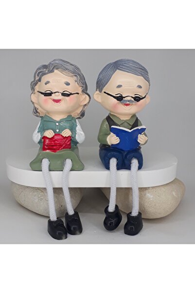 PİNA HEDİYELİK AKSESUAR Dede Nine Dekoratif Biblo Hediyelik Süs Eşyası Dekora...