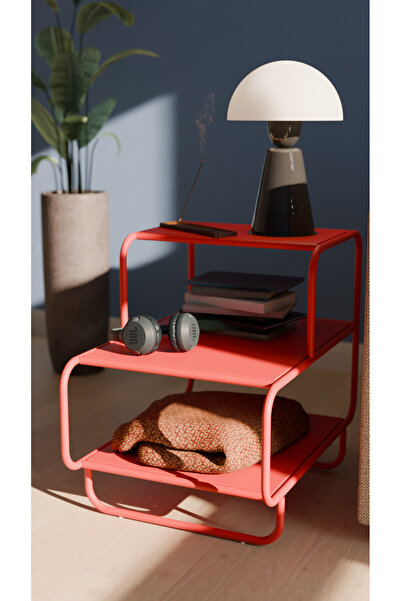 Machin-x MintLife Metal Yan Sehpa – Pastel Renkli Modern Tasarım Komodin