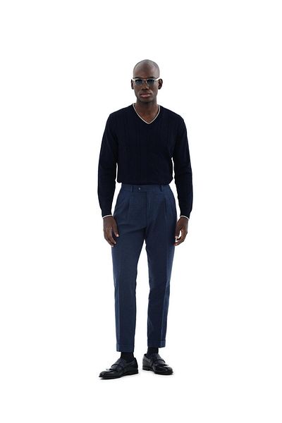 Kadir Büyükkaya Double Pleat Pants-Kax2850W