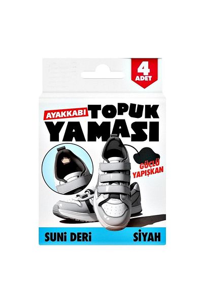 Dünya Magnet Sunni Leather Repair Patch - Heel Patch Self Adhesive, Black