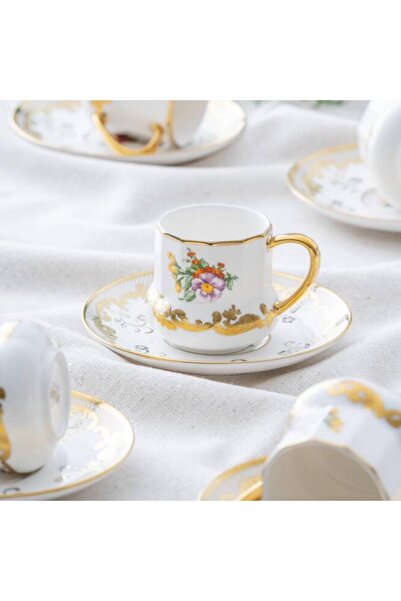 DGCHOME Corvina 6 Kişilik Kahve Fincanı Takımı - 90 ml