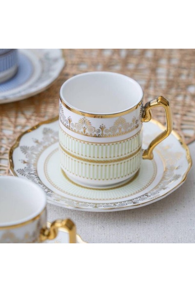 DGCHOME Eloise 6 Kişilik Kahve Fincanı Takımı - 90 ml