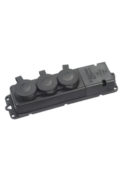 SCHNEIDER كهربائي 3201-366-0301 - 1x16a مجموعة مقابس مطاطية ثلاثية IP44