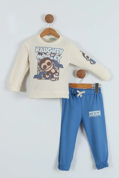 Kids Kingdom Cotton Crew Neck Seasonal 2-Piece Boy's Suit
