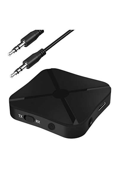 BK Teknoloji Bluetooth Kablosuz Ses Aux Verici ve Alıcı 2'si 1 Arada Adaptör