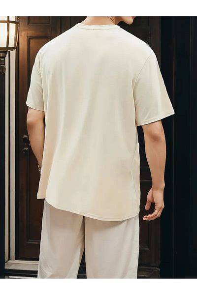 WOODROFFE Ανδρικό μπλουζάκι Oversize Casual New Season - Εκτυπωμένο