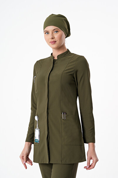 almesta Zayah Hemşire Doktor Tesettür Cerrahi Üst Forma Uzun Kol Scrubs