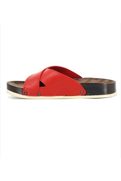 Home Women's Red Casual Slippers