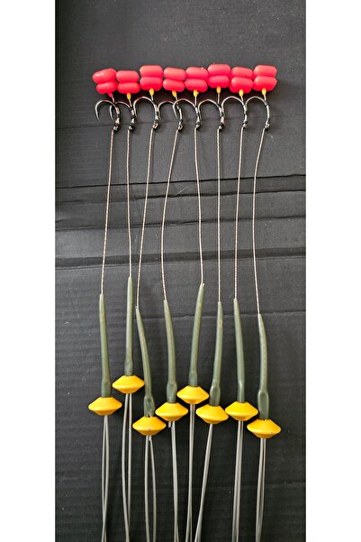 KESEROĞLU 12 Takım (KIRMIZI MISIR) Sazan Yemleme (TEKNE VE BOTU) (RİG VE BOLİ...