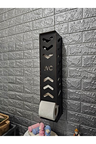 NED MDF LAZER DEKARASYON Tuvalet Kağıtlığı Wc Kağıtlık Yedekli Ahşap Kapaklı ...