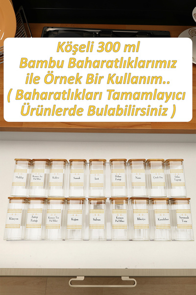 color house 4 قطع حامل منظم للتوابل داخل الدرج 30.5*13 سم (باستثناء الجرار) Z305