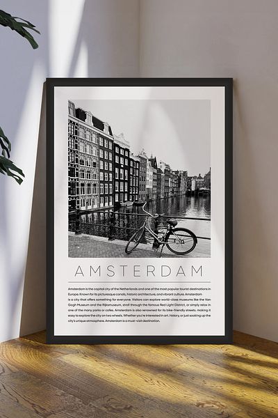 Cadran World Cities Collection Πίνακας MDF με πλαίσιο