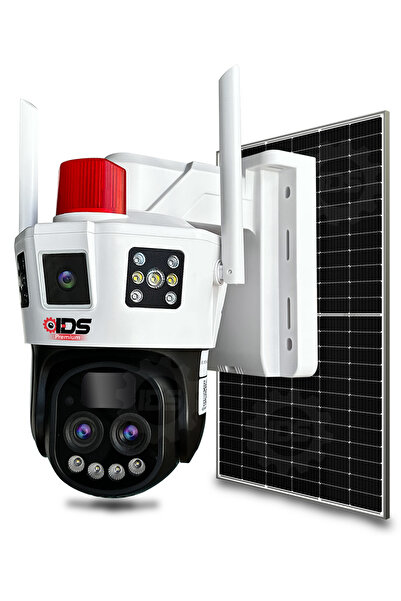 IDS -14MP - GECE GÖRÜŞLÜ - 10X ZOOM - SOLAR KAMERA - GÜNEŞ EJERJİLİ KAMERA - 360 - GÜVENLİK KAMERASI