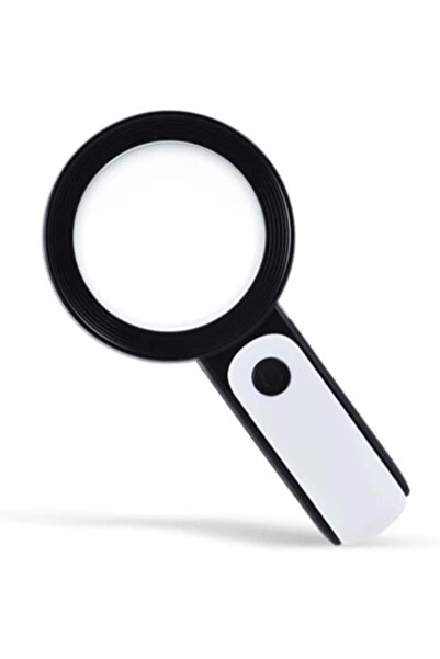 Belle Fusion 30x 12ışıklı Büyüteç Taşınabilir Çıft Katmanlı Optik Cam Okuma Büyüteç 229018